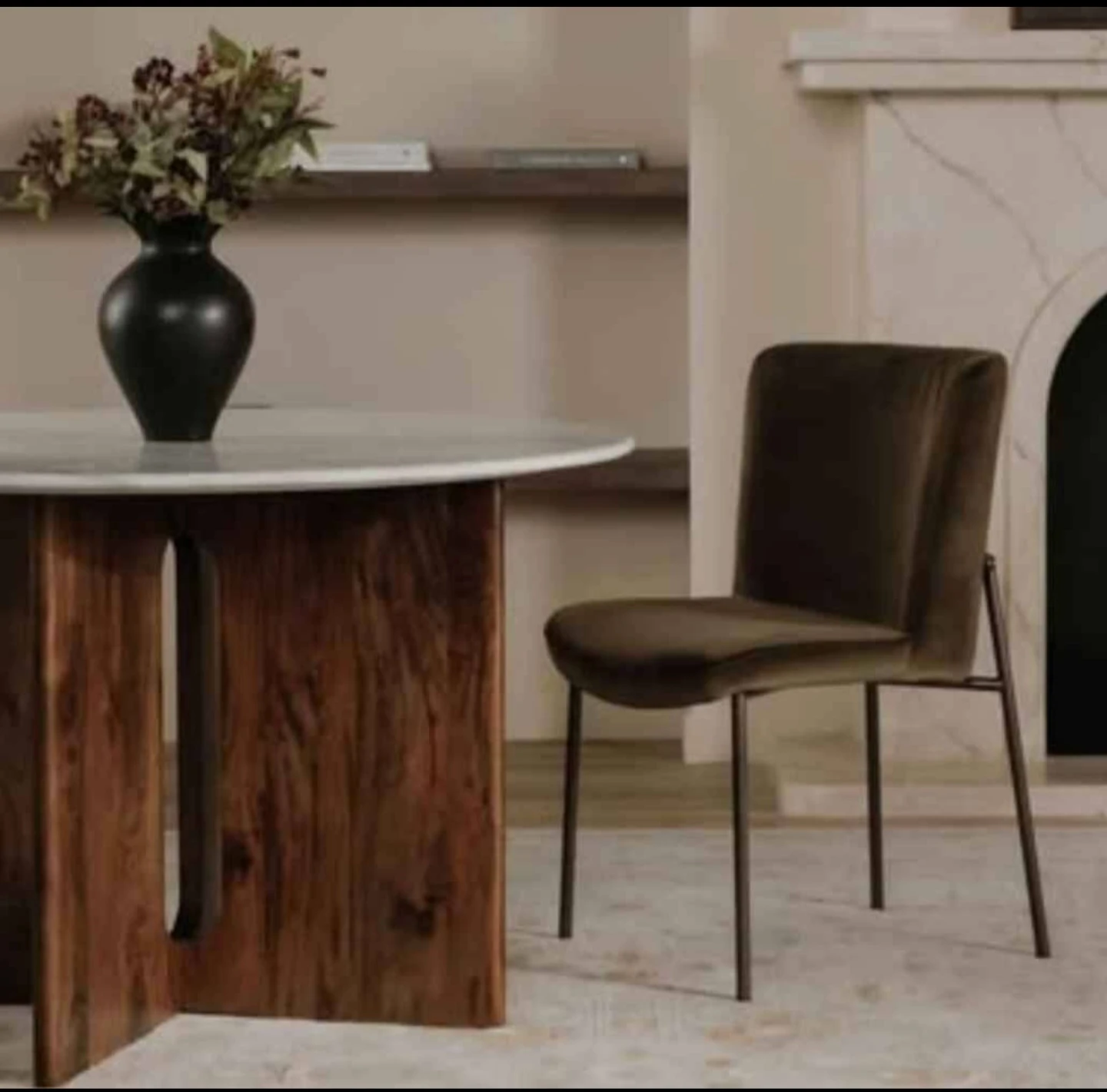 Round marble dining table - photo 5
