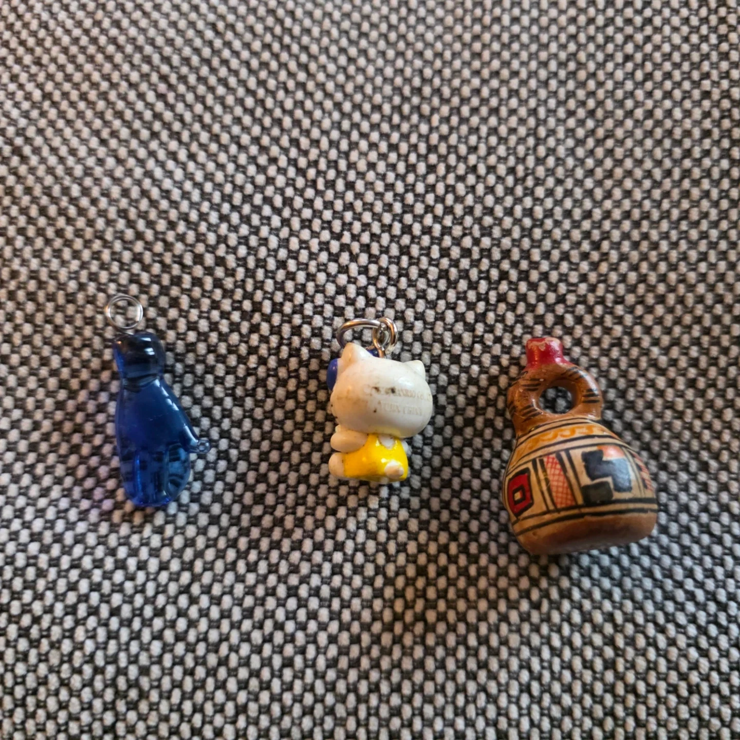 Set of 3 Charms: Hello Kitty, Blue Evil Eye, and  Jug - photo 2