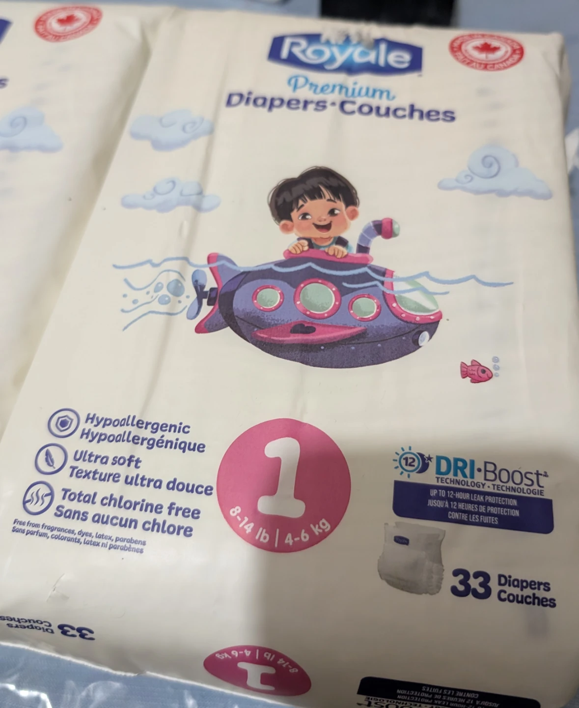 3 Packs of Royale Premium Diapers - Size 1 - photo 3