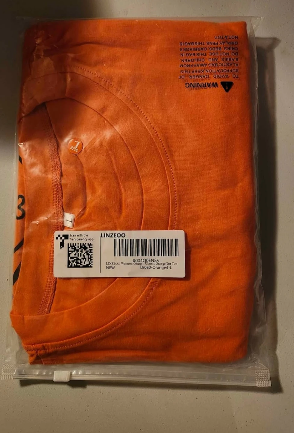 LINZEOO Honour the Children Orange T-Shirt Large - photo 3