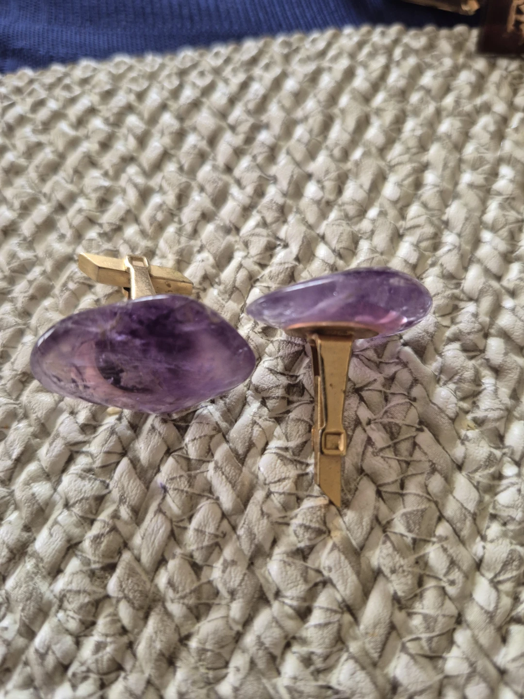 Natural Amethyst Cufflinks - photo 4