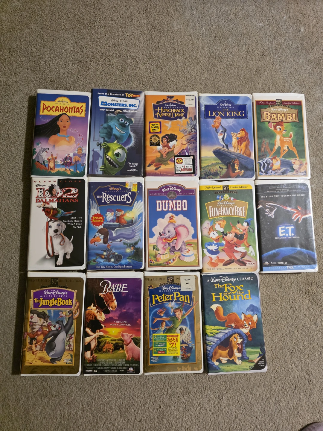 Kids VHS movies