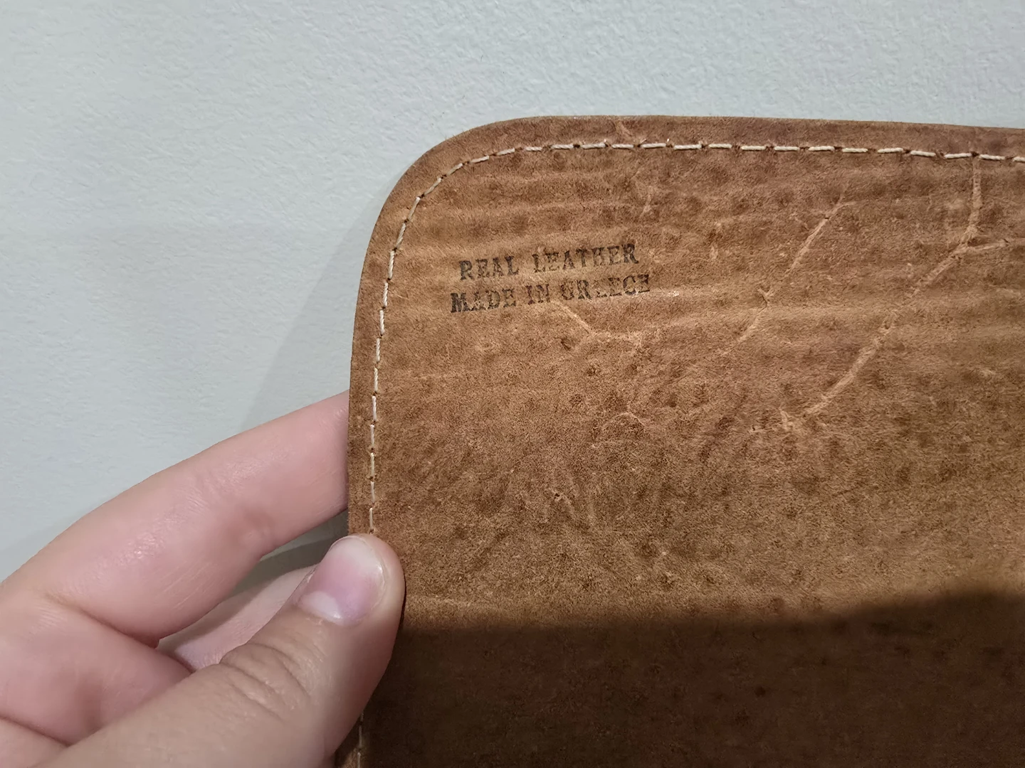 Brown Leather Crossbody Bag Made in Greece - photo 3