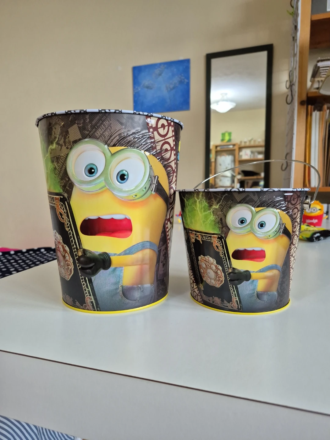 2 Minions Storage Pails (Metal) NEW - photo 3