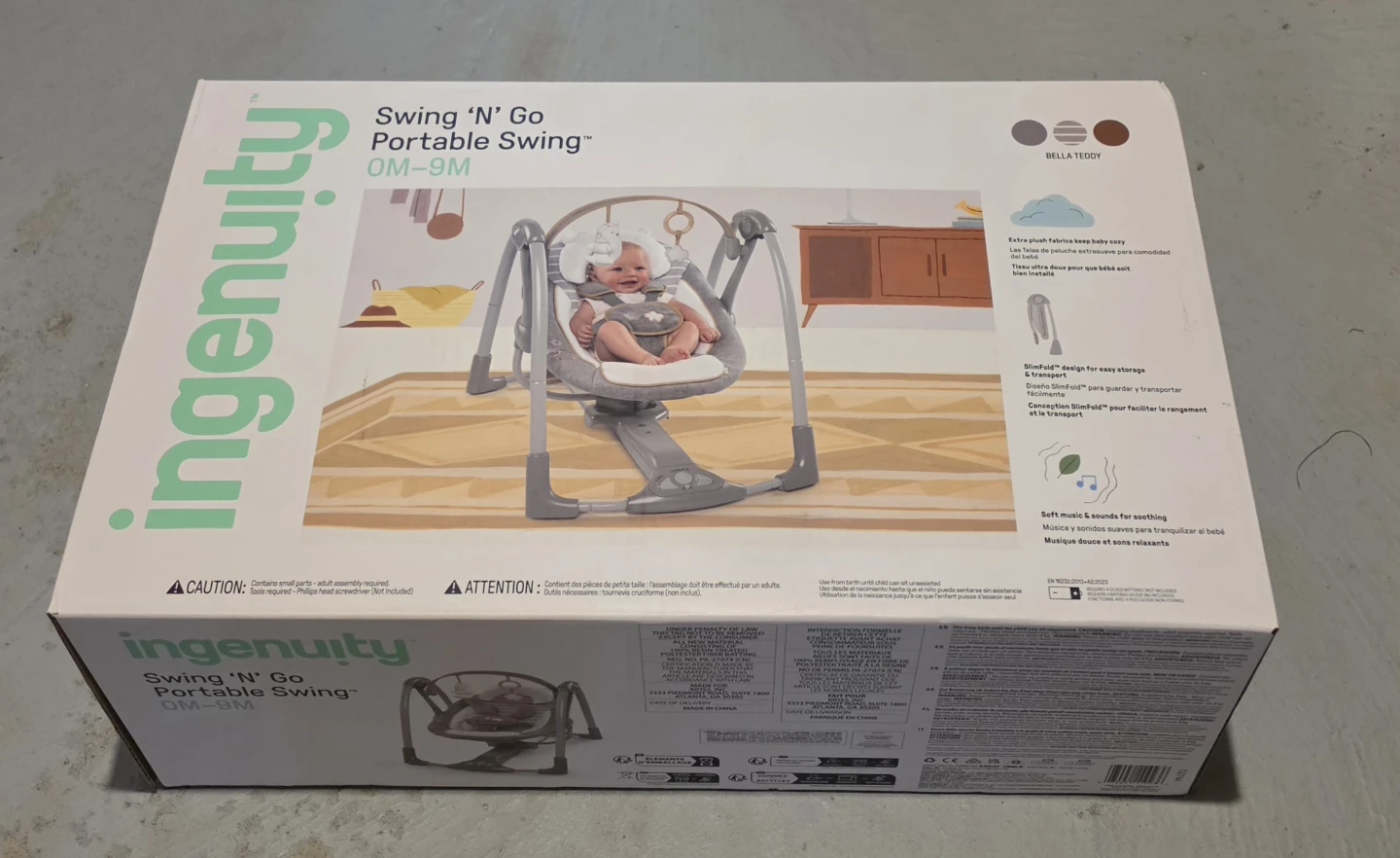 Ingenuity Swing 'N' Go Portable Swing OM-9M