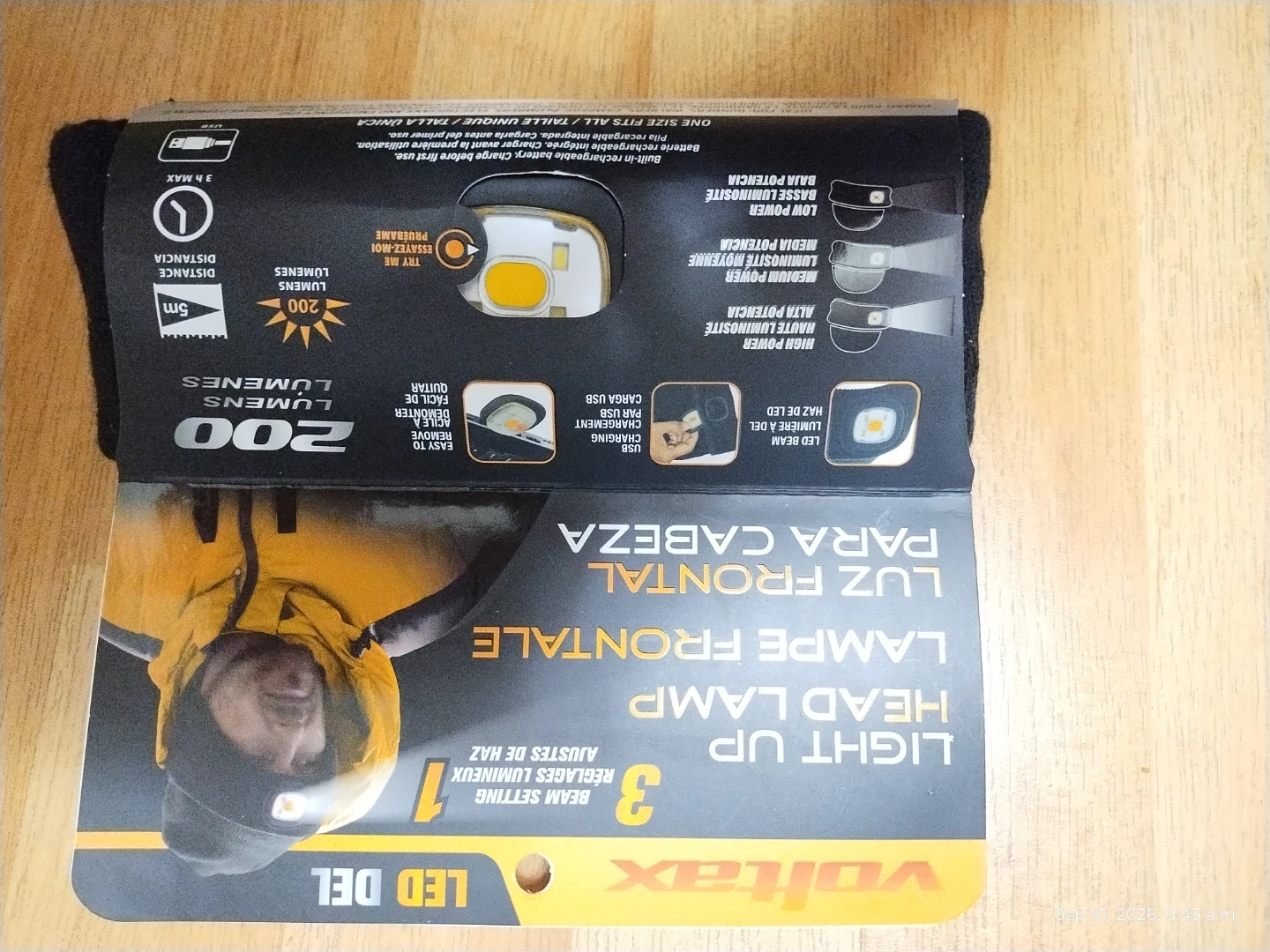 Voltex 200-Lumen USB Rechargeable LED Headlamp - photo 5