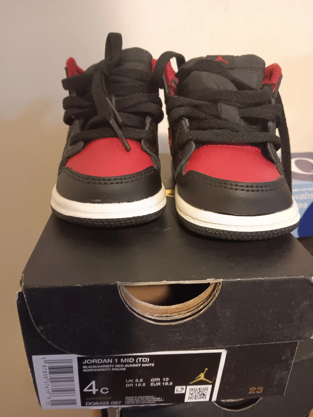 New Jordan 1 Mid (TD) Size 4c - photo 2