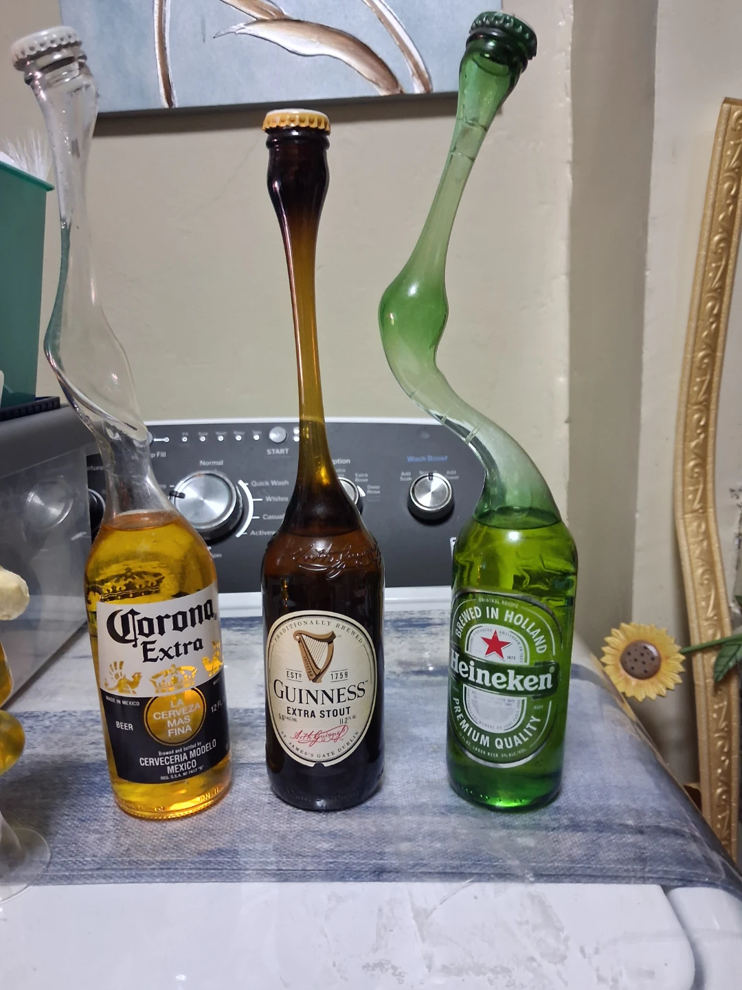 4 piece br. Bottles  man cave bar
