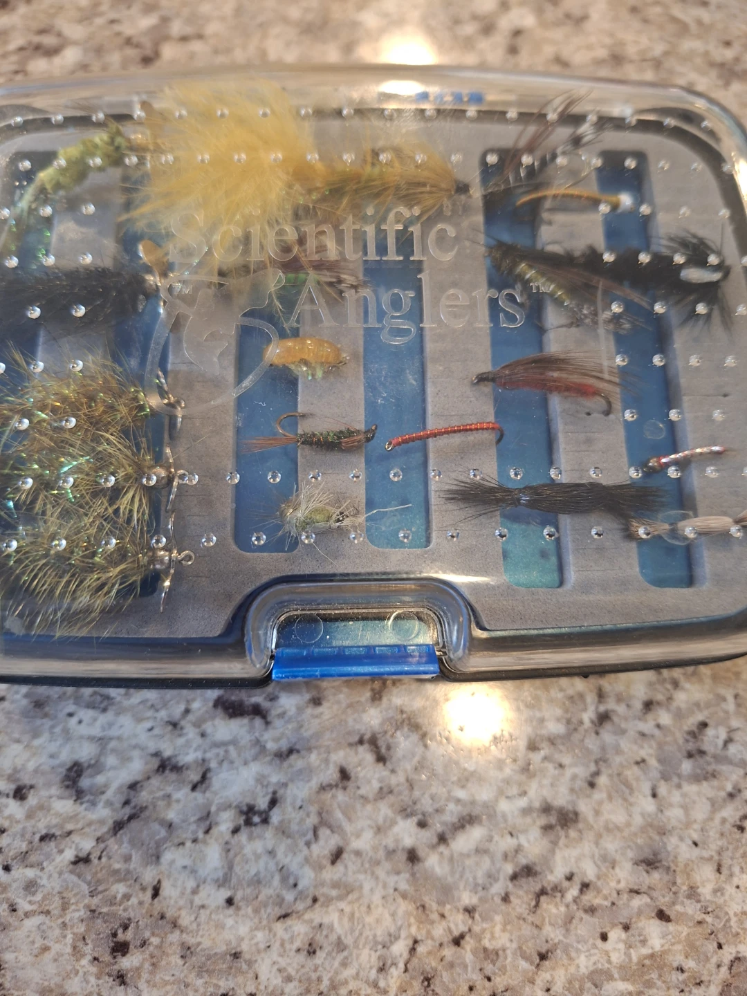 Scientific Anglers Fly Box w/ 30+ Assorted Fishing Flies Lot - photo 4