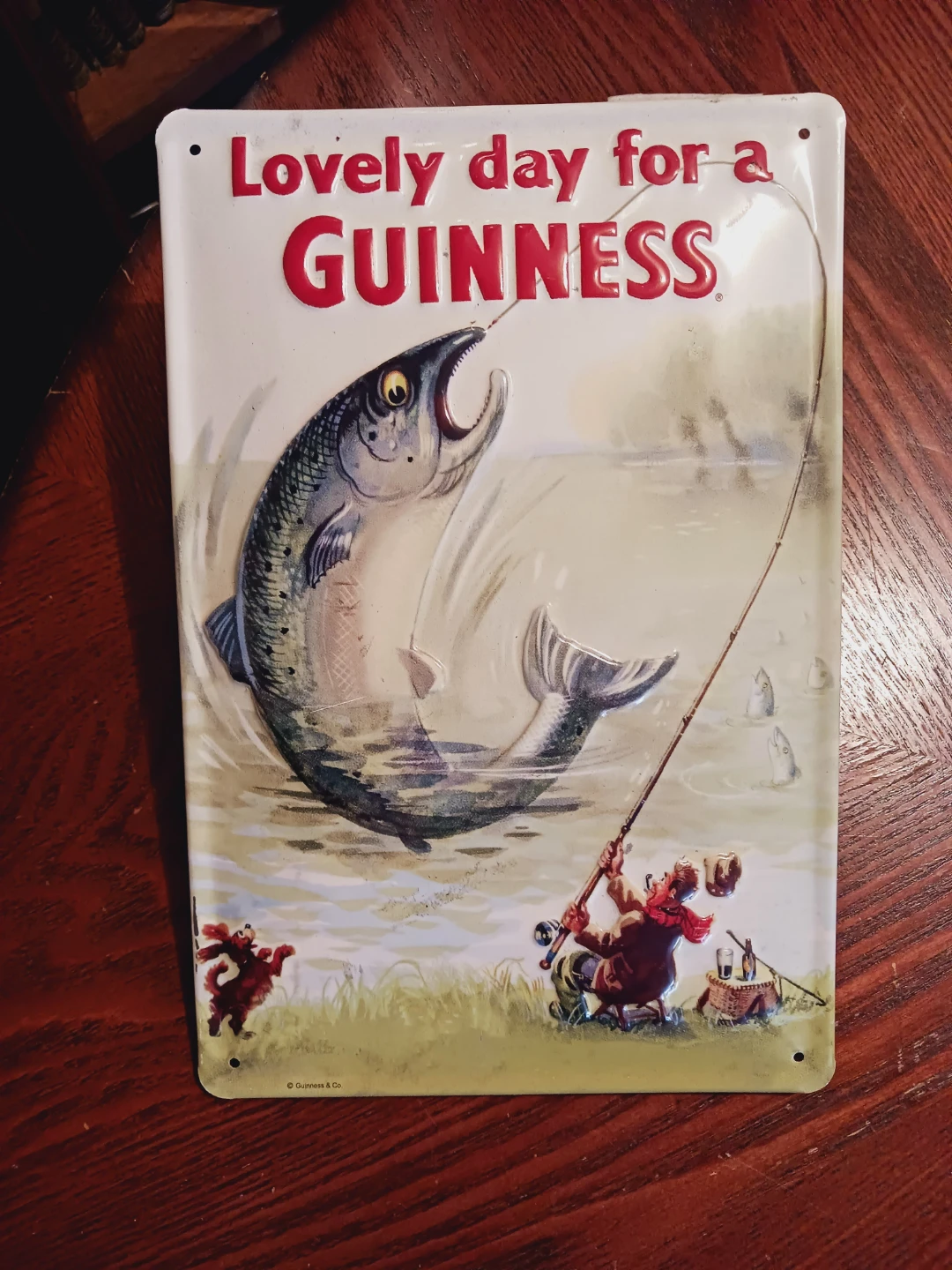 Guinness Tin Metal Sign Wall Decor  for Fisherman Enthusiasts - photo 4