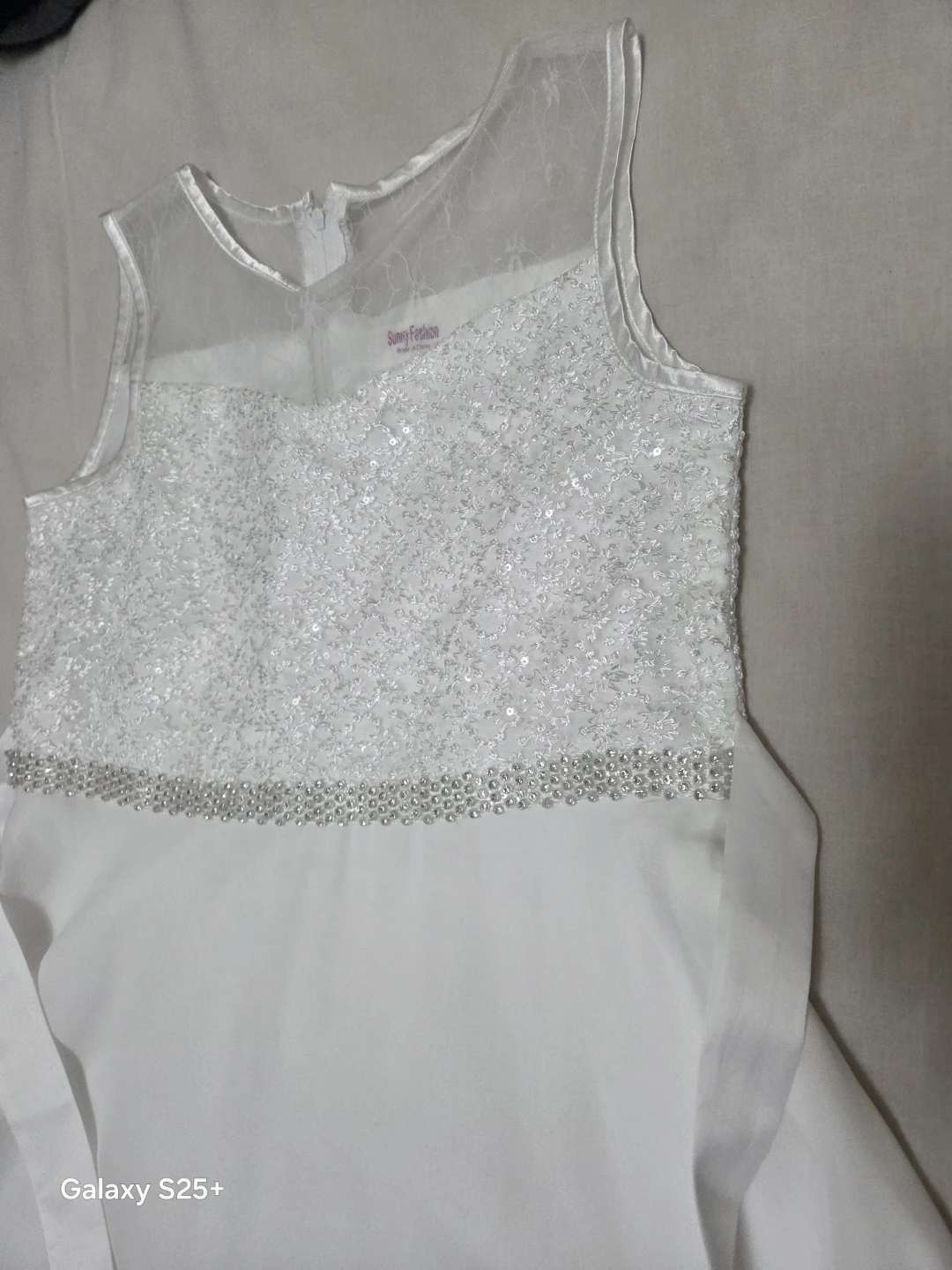 Sunny Fashion White Dress Size 12 - photo 4