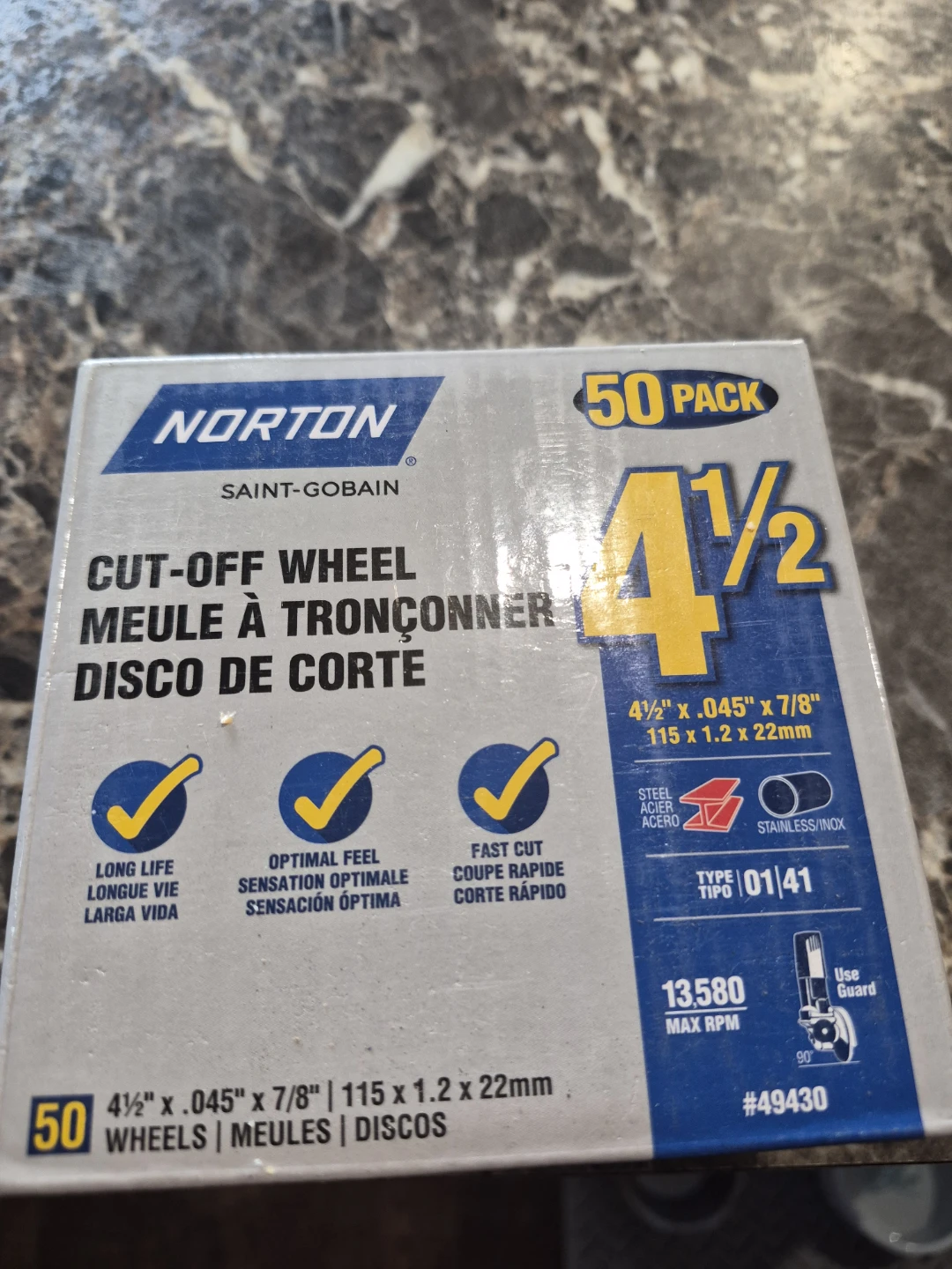 Norton Cut-Off Wheels - 50 Pack