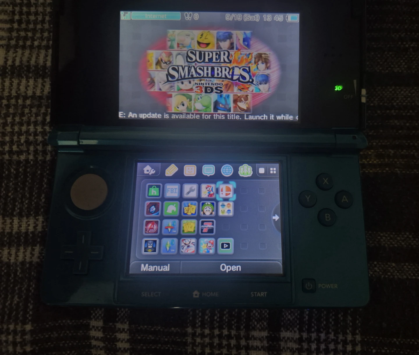 Nintendo 3DS Aqua Blue with Games and Accessories - photo 3