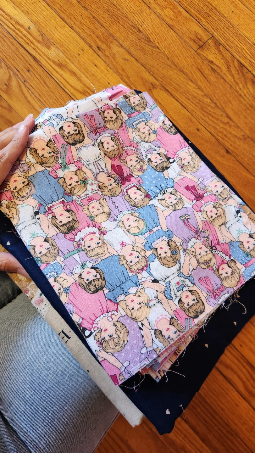 Girls Vintage Cotton Fabric - photo 2