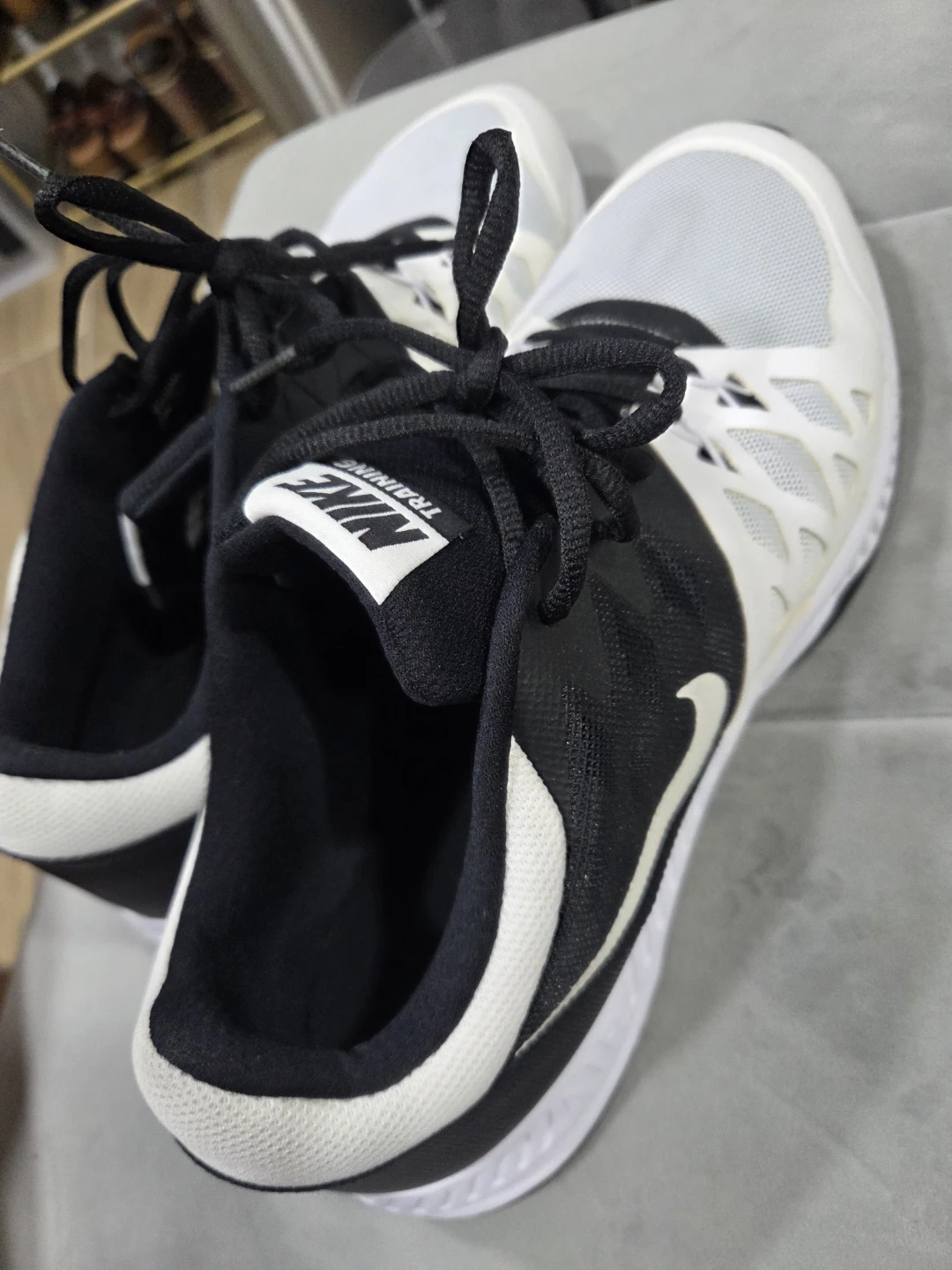 Nike Training Shoes Black and White - photo 3