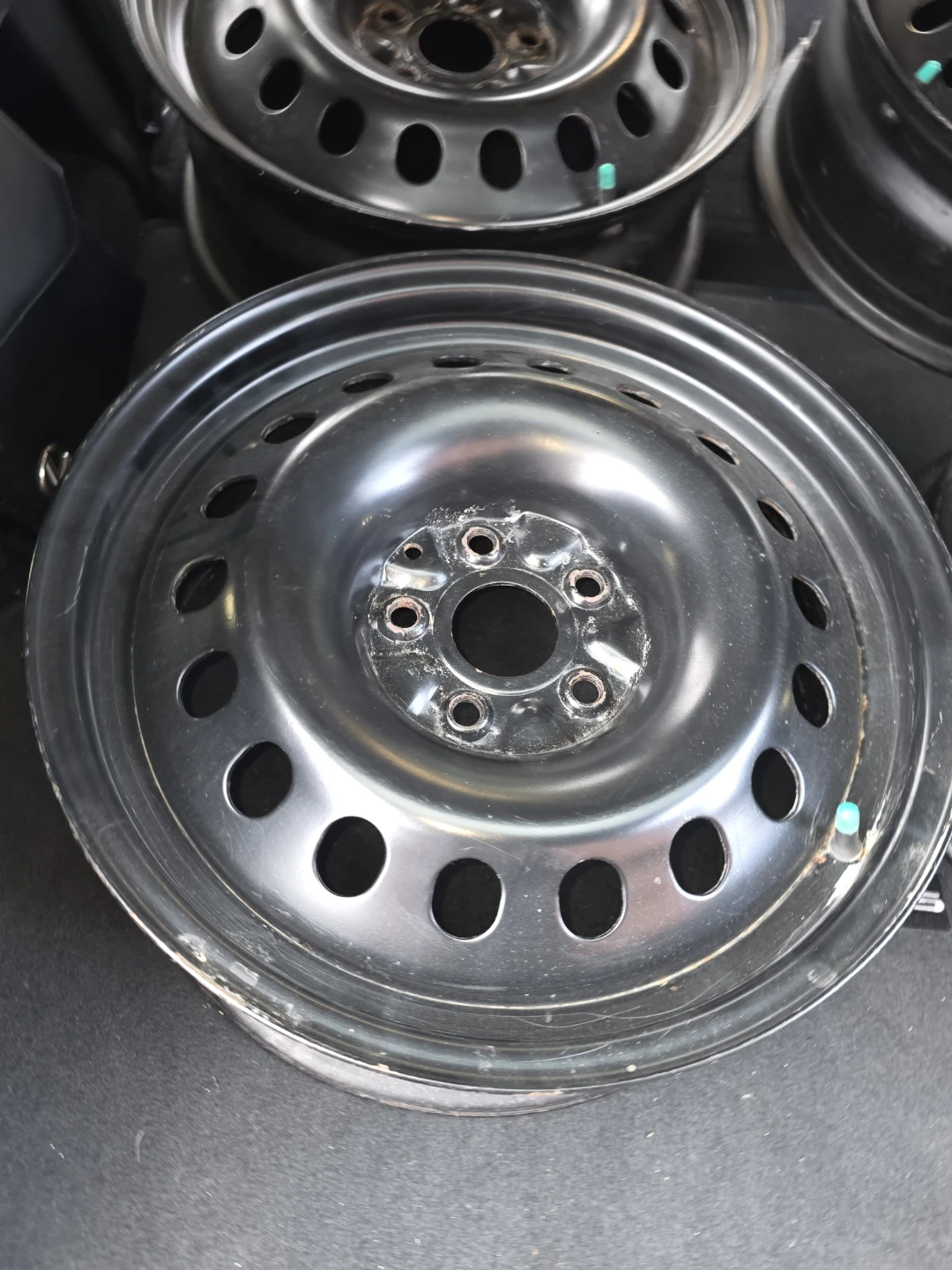 Set of 4 Black Steel Rims - photo 5