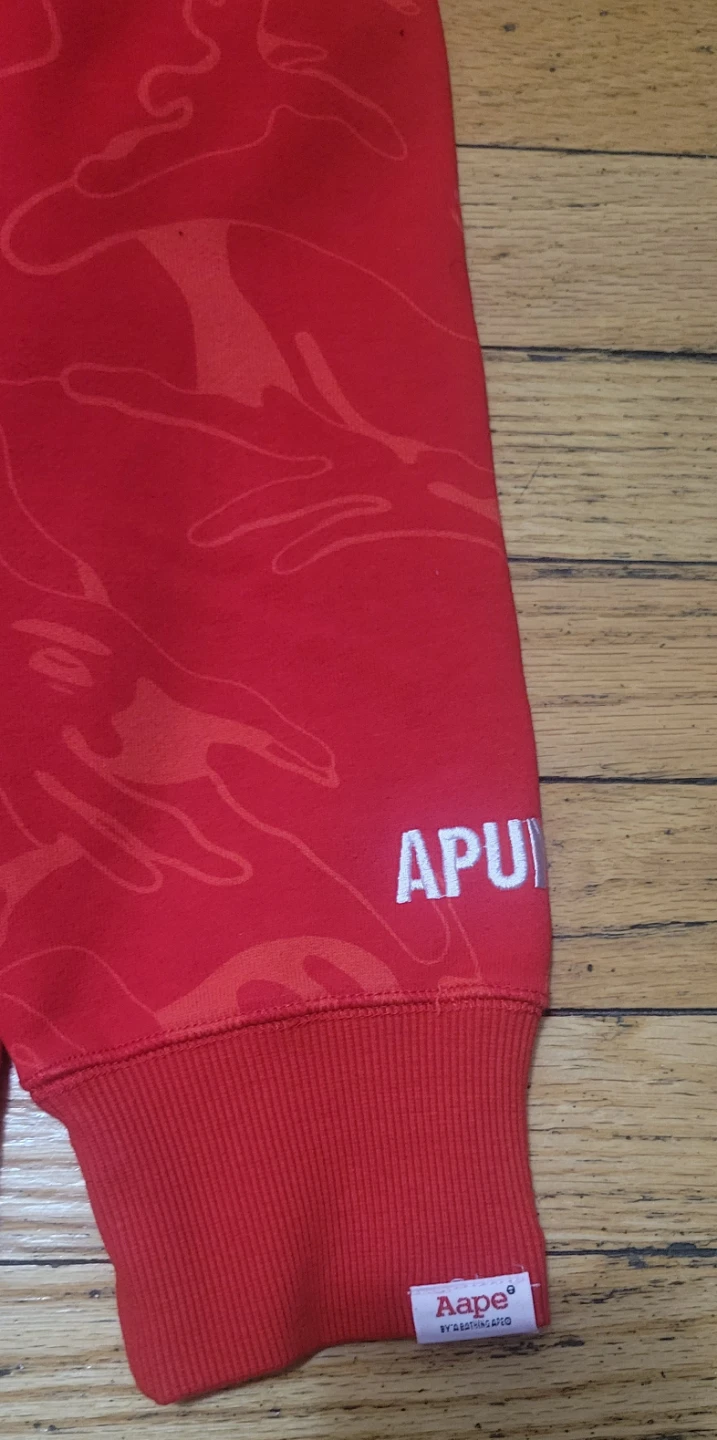 Aape x Mitchell & Ness Nets Hoodie Red size Large - photo 3