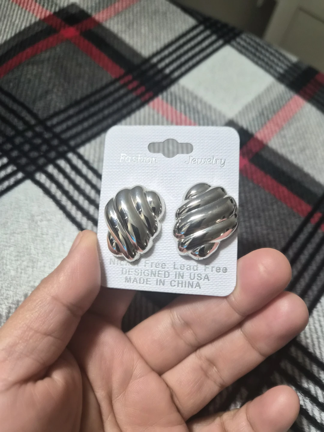 Silver-tone Clip-on Earrings