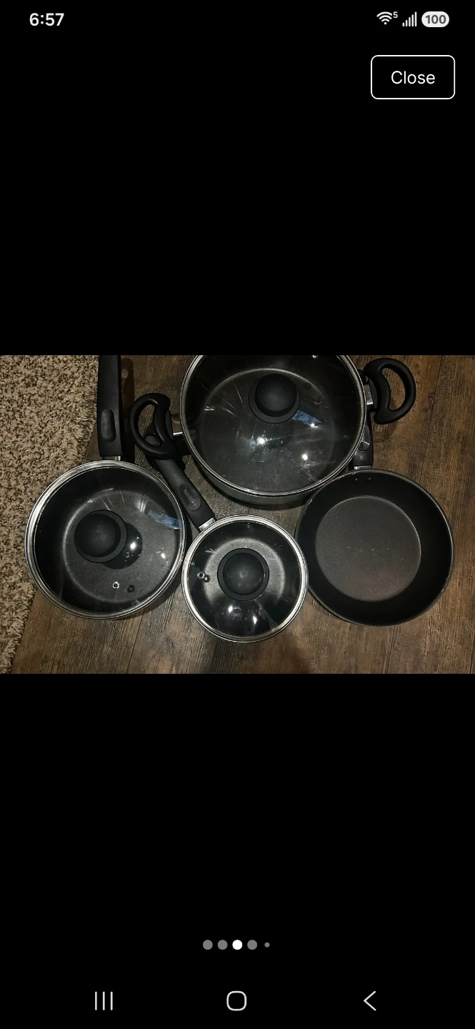 4-Piece Sage Green Cookware Set - photo 3