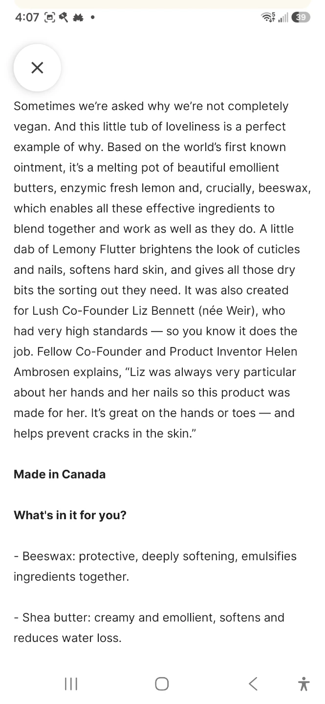 Lush Lemony Flutter Cuticle Butter - photo 2
