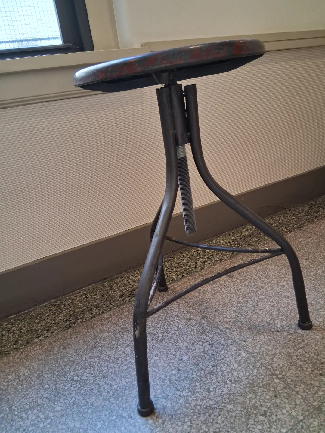 Vintage Industrial Adjustable Metal Stool - photo 5
