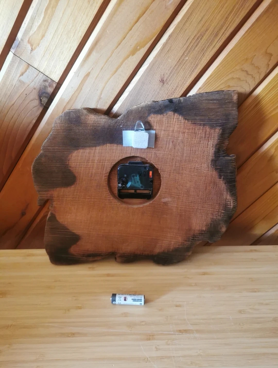 Vintage Solid Hardwood Wall Clock - photo 5
