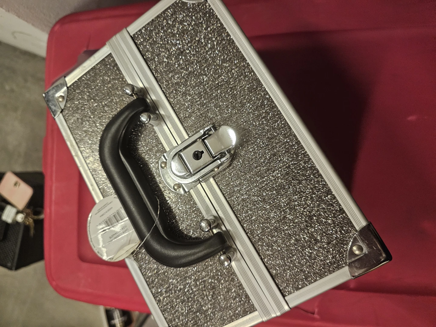 Glitter Makeup Train Case