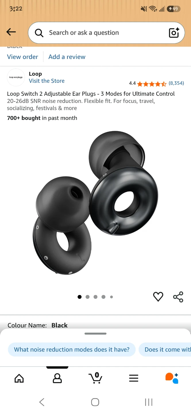 Loop Switch 2 Adjustable Ear Plugs - Black 🏈