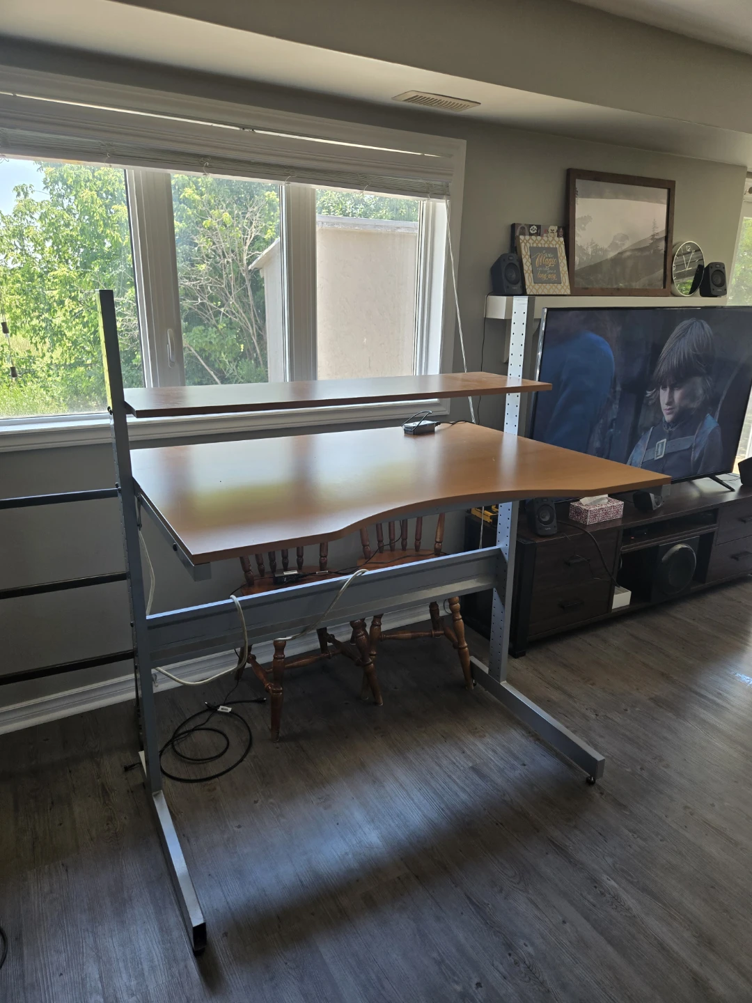Two-Tier Adjustable Standing Desk