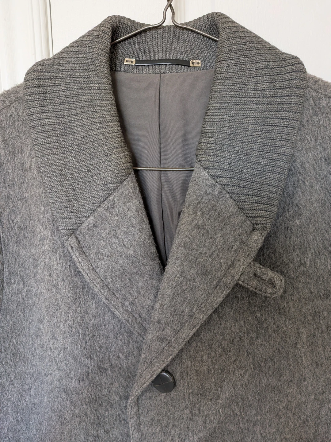 🏈Grey Wool Blend Winter Coat - photo 3