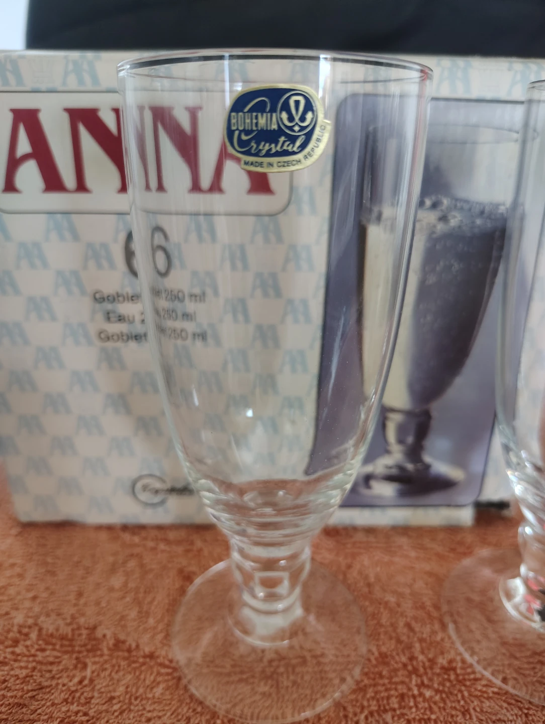 Bohemia Crystal Anna Goblets - Set of 6 - photo 2