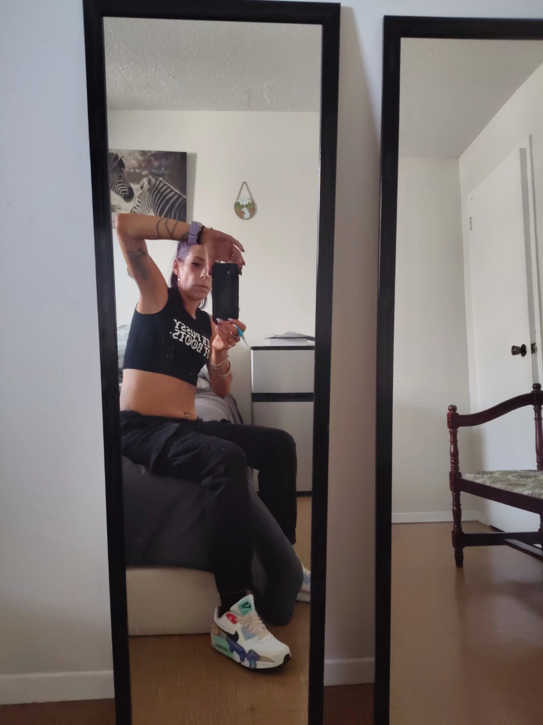 Full length black floor mirror - photo 3