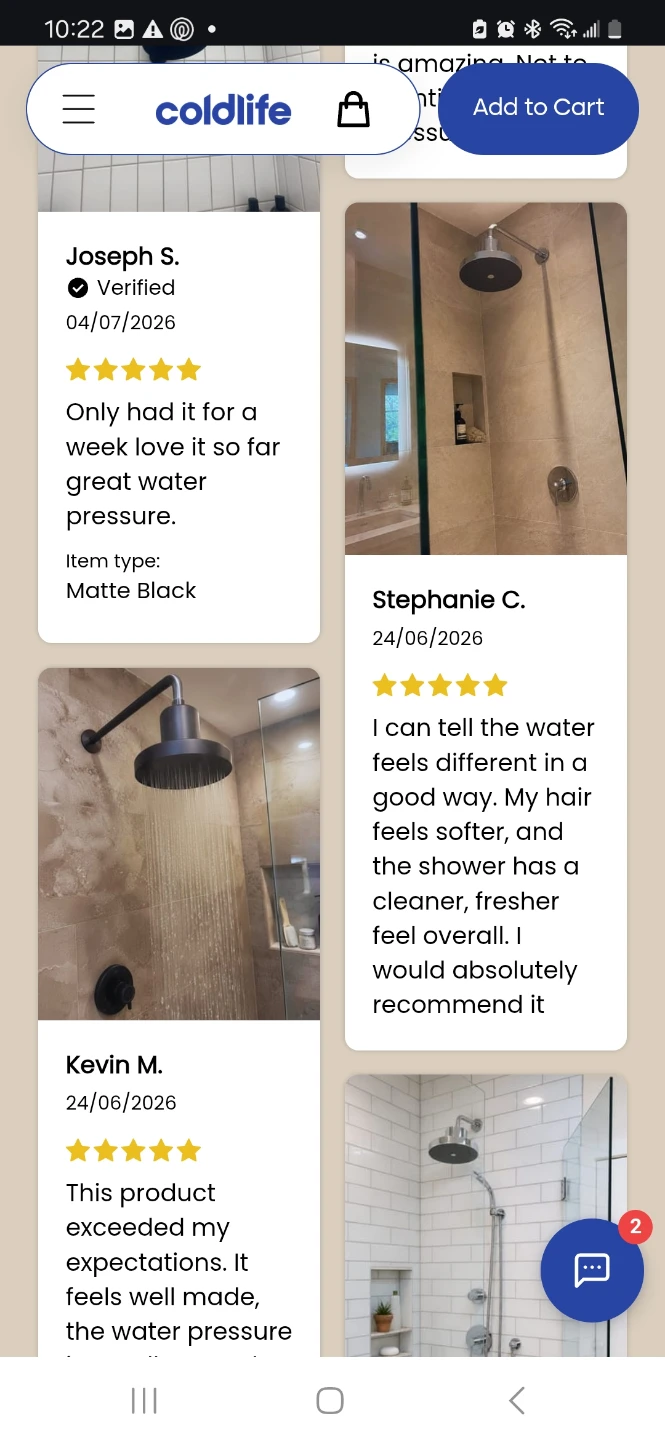 Coldlife Ultimate Showerhead - photo 3