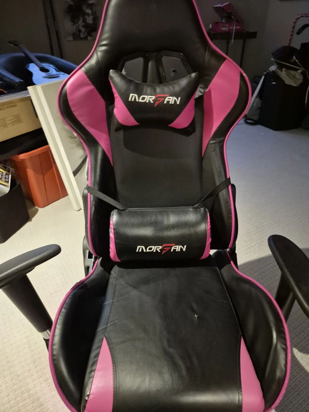 MORGAN Gaming Chair - Black & Pink