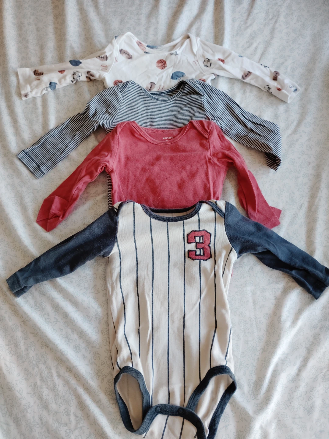 Carter's Long Sleeve Baby Bodysuits Set