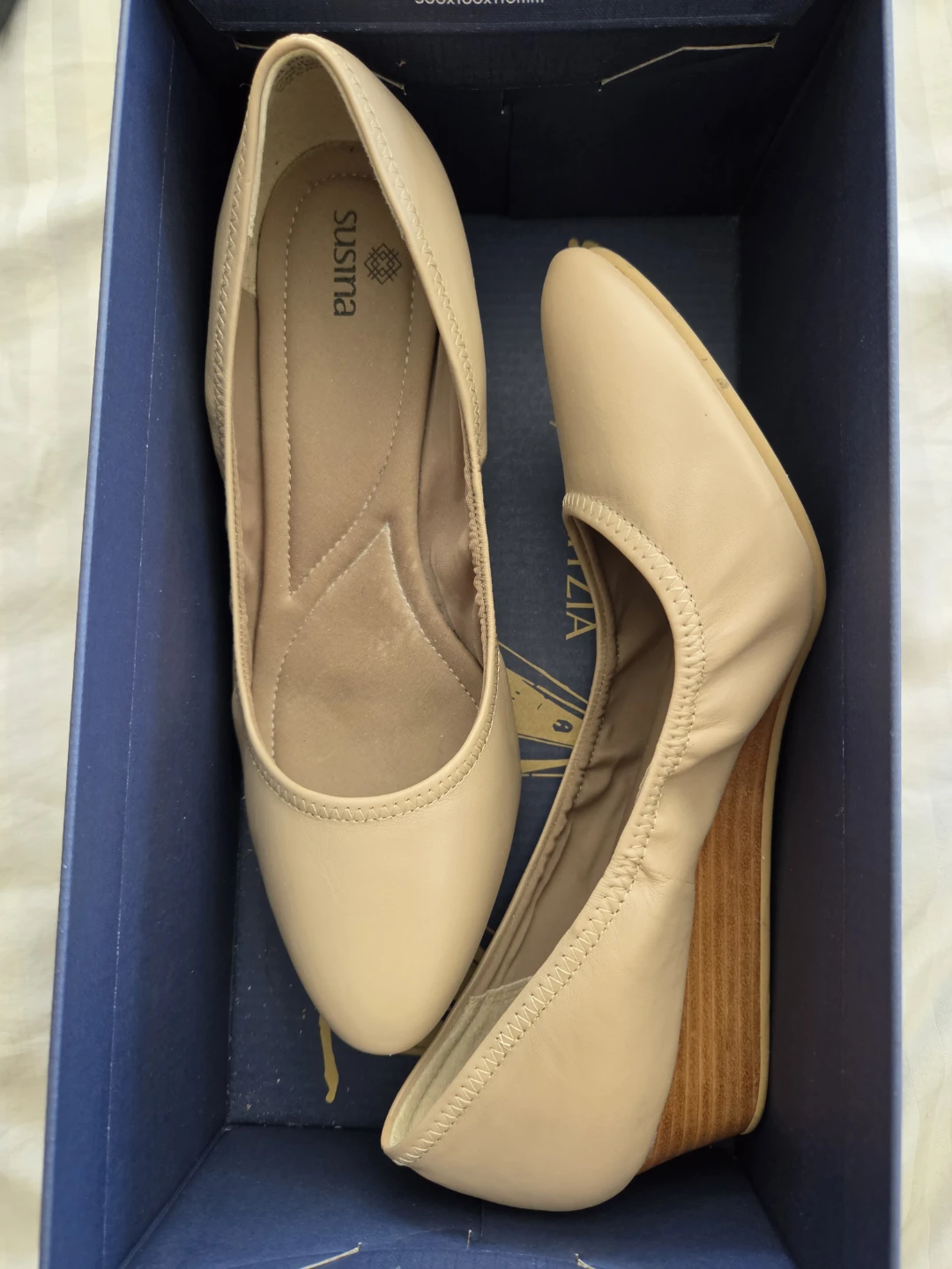 Susina Wedge Shoes - Beige 8