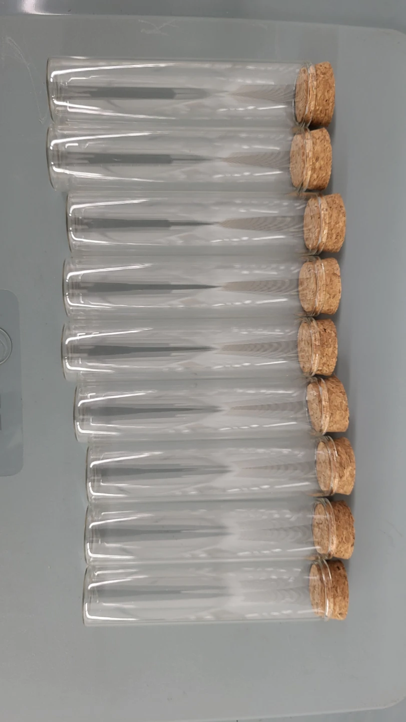 9 Glass Test Tubes with Corks - photo 4