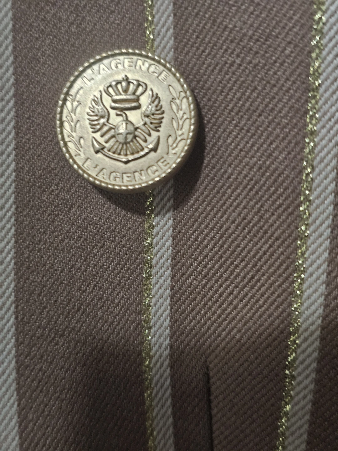 L'AGENCE Striped Double-Breasted Blazer - photo 2