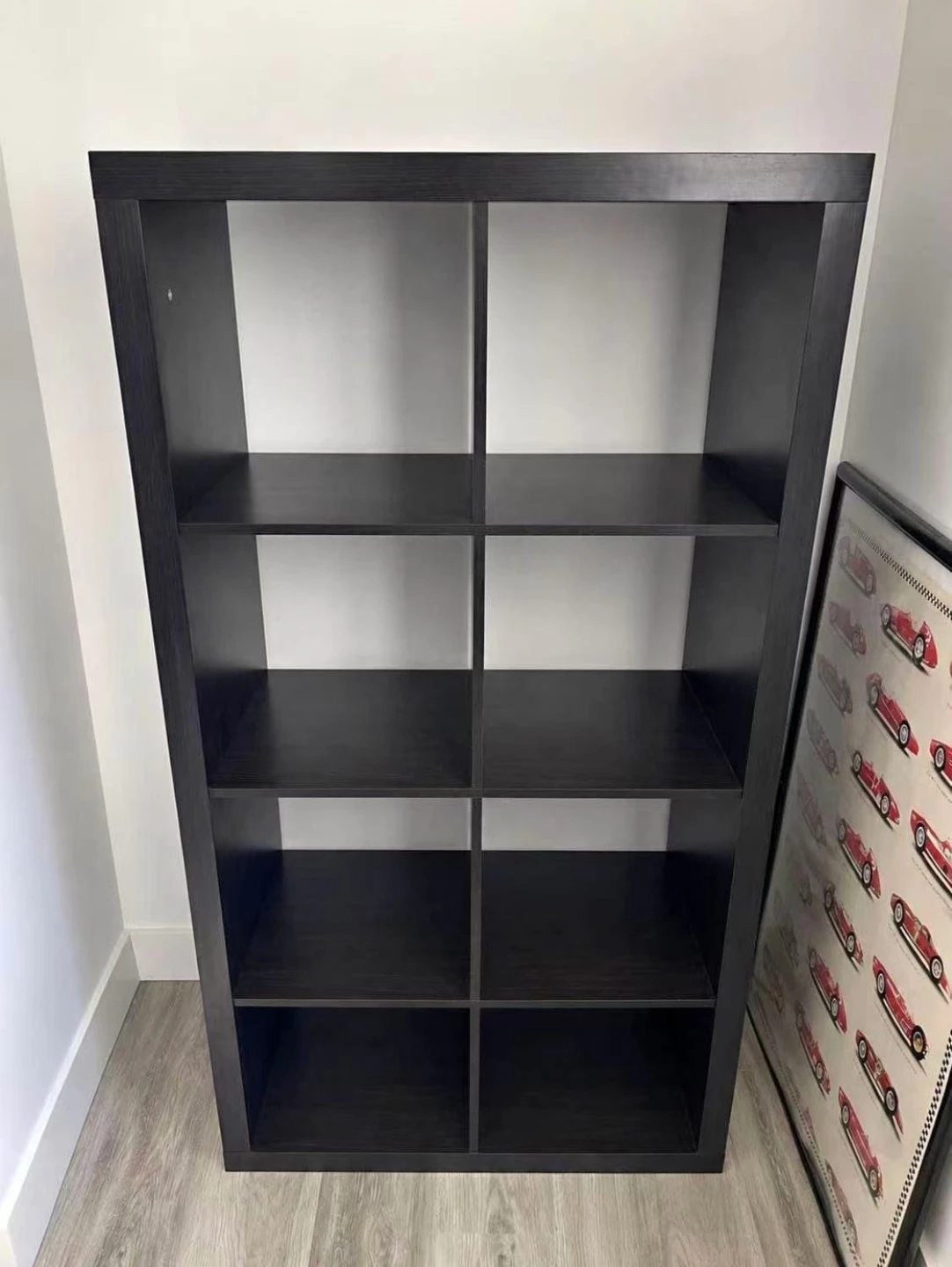 IKEA KALLAX Shelving Unit Black-Brown