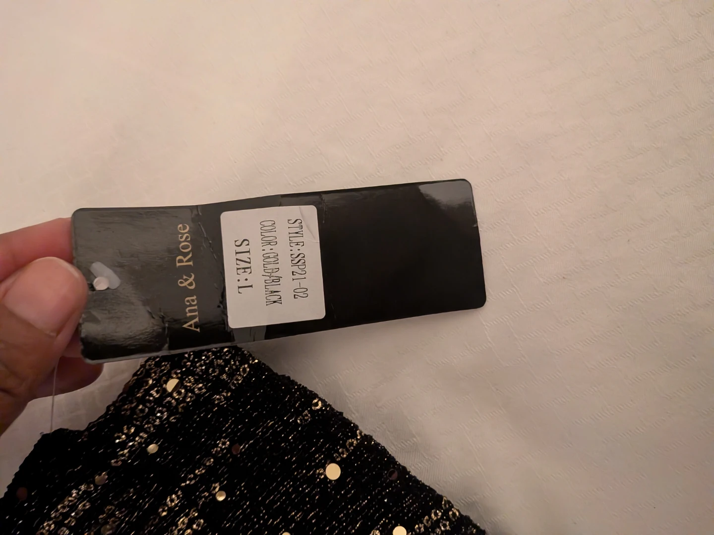 Ana & Rose Gold and Black Sequin Pants - photo 2