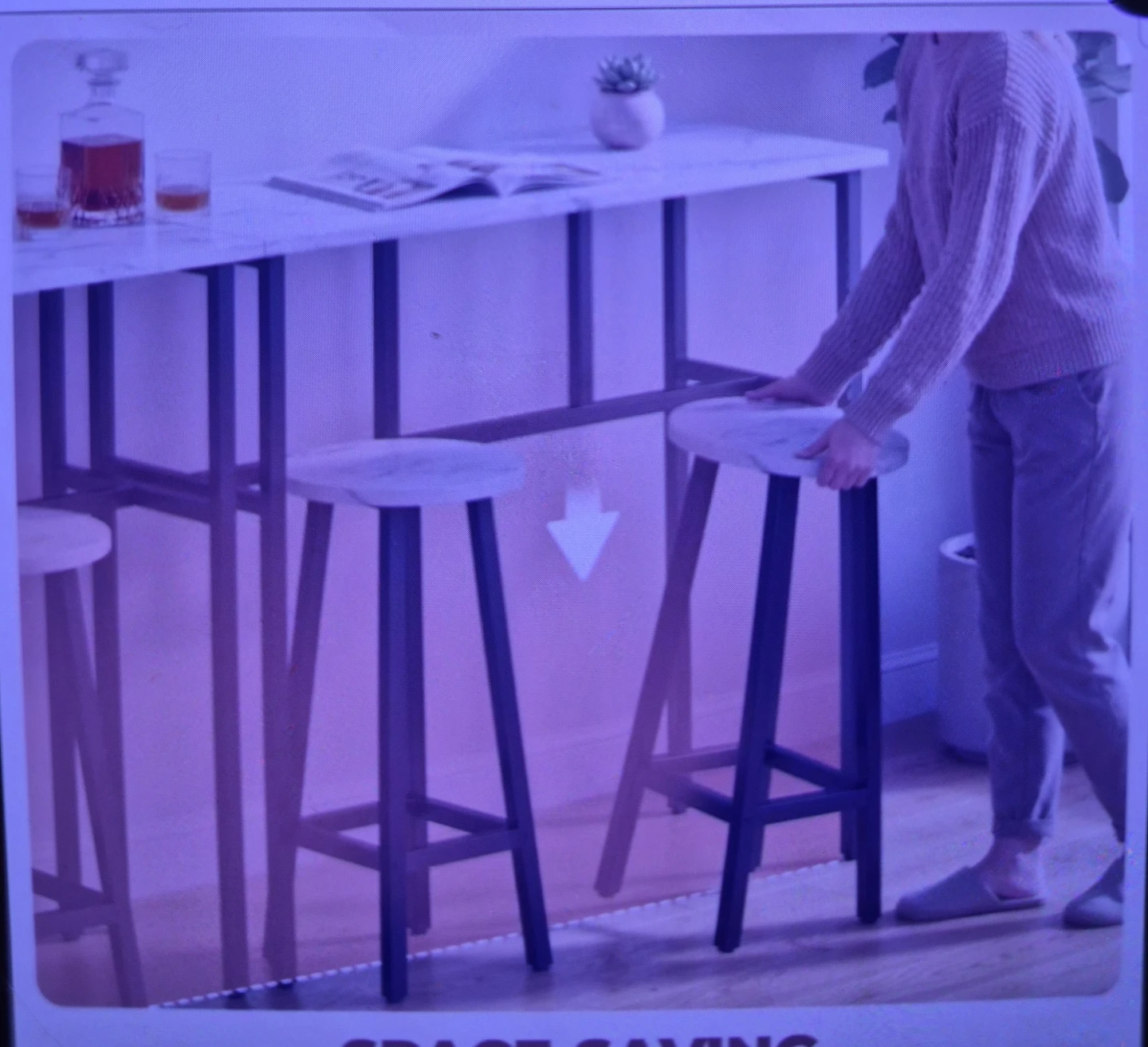 6-Piece Bar Set Table and Stools - photo 5