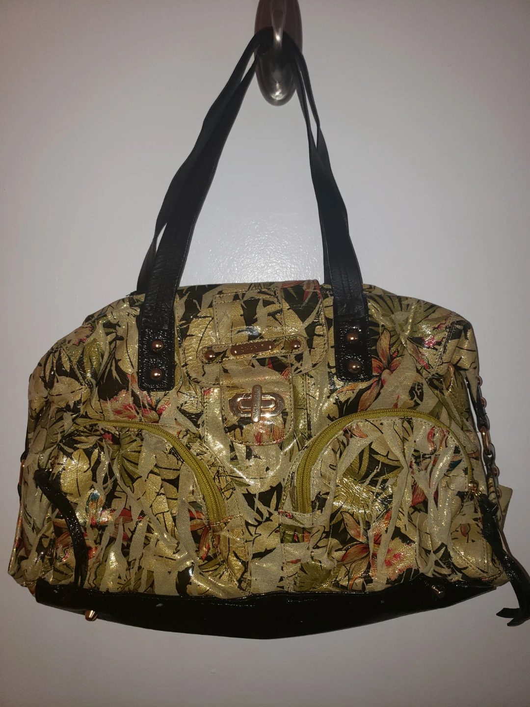 Sharif Studio Tropical Floral Print Handbag