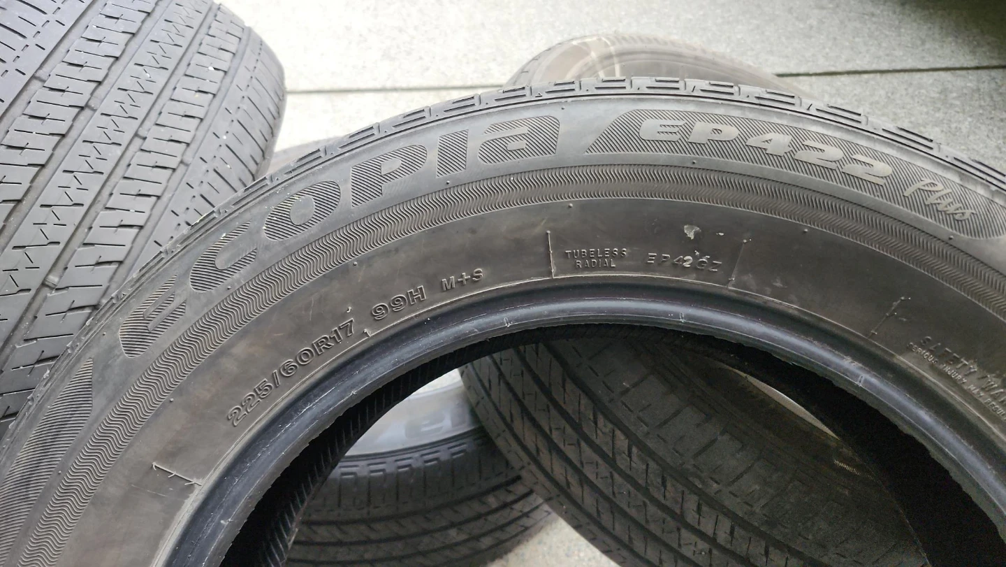 Bridgestone Ecopia 225/60/17 99H All Season Tires - photo 3