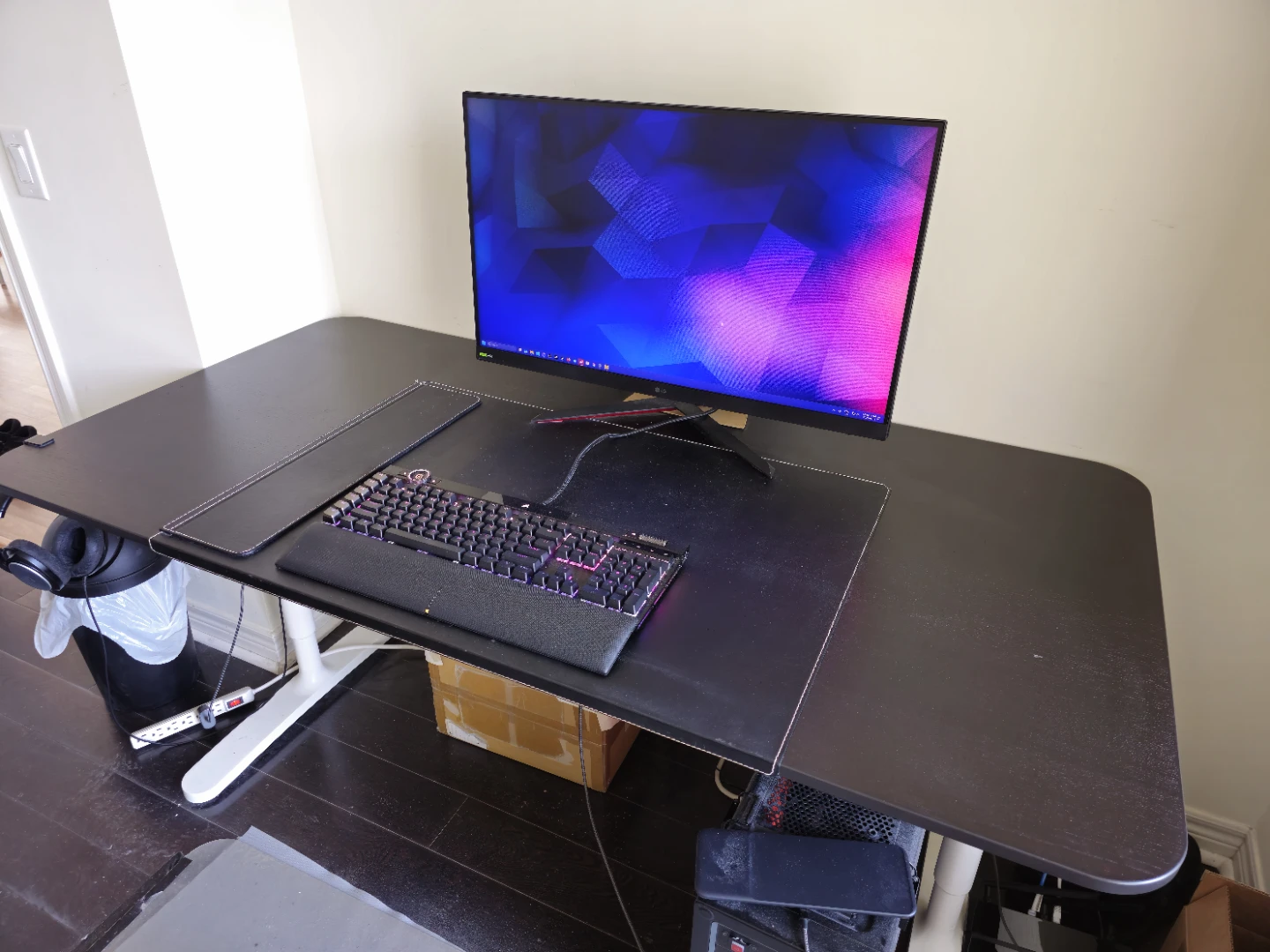 IKEA Black Office Desk