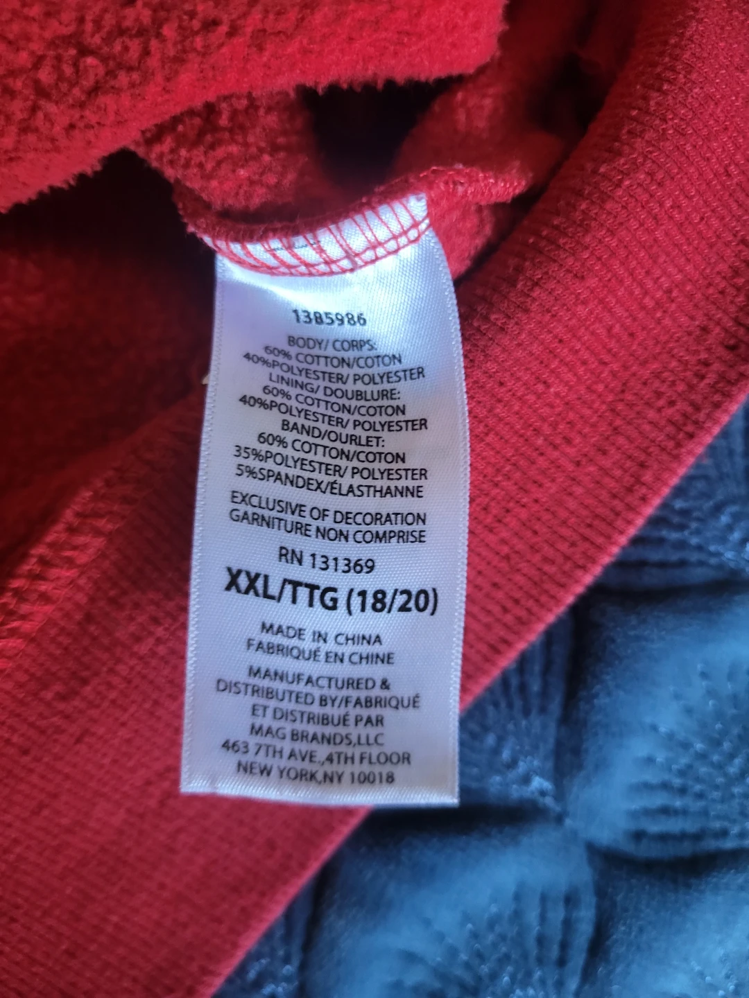 Red Fila Hoodie XXL (18/20) - photo 2