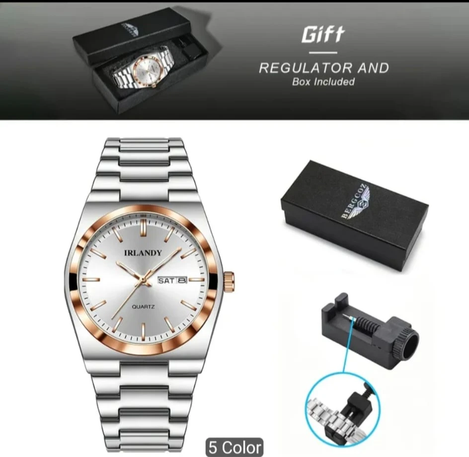 Irlandy Quartz Watch with Adjustment Tool 🏈 - photo 3