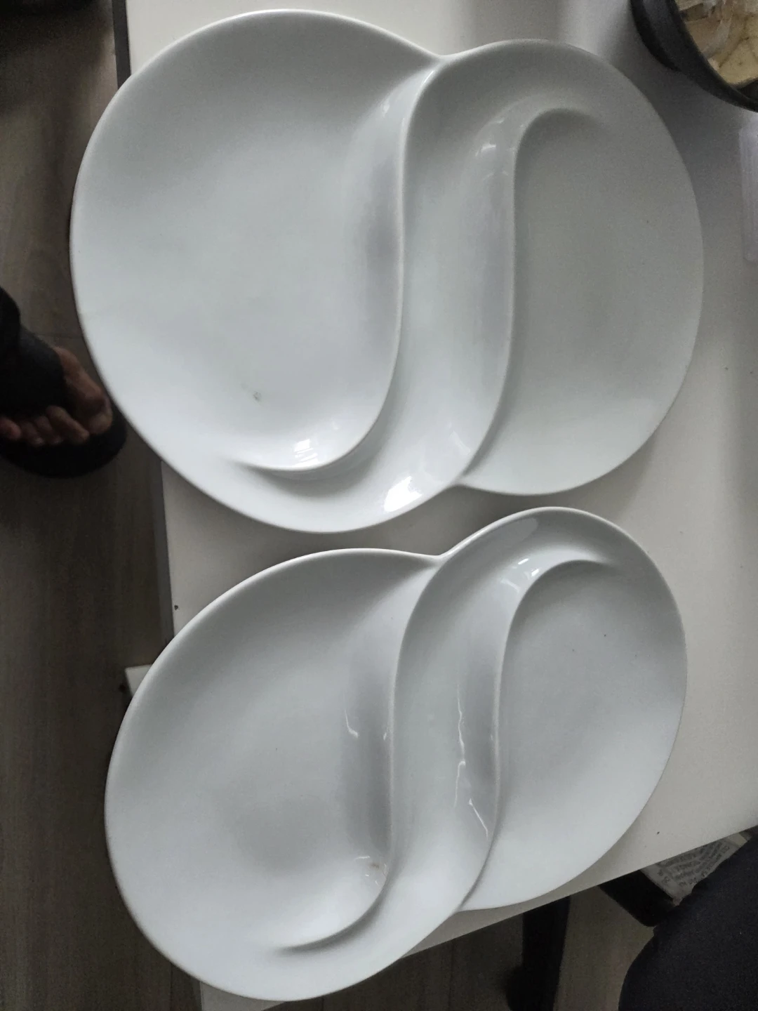 Two Forum Divided Serving Platters
