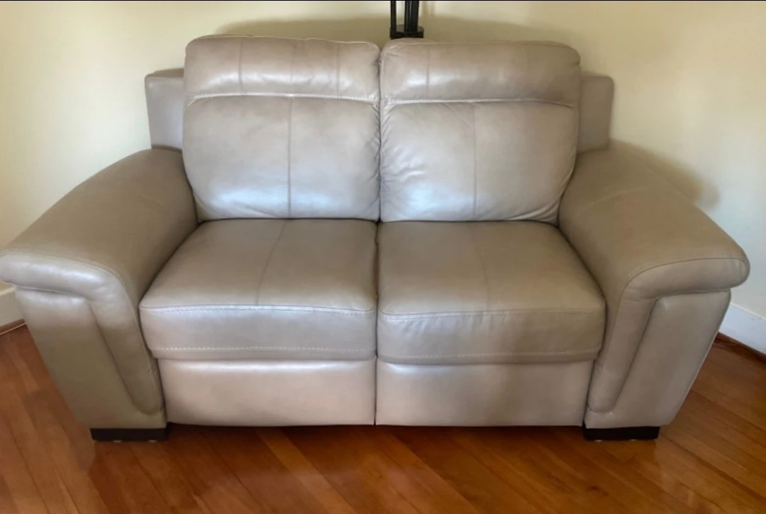 Cindy Crawford Home Leather Loveseat