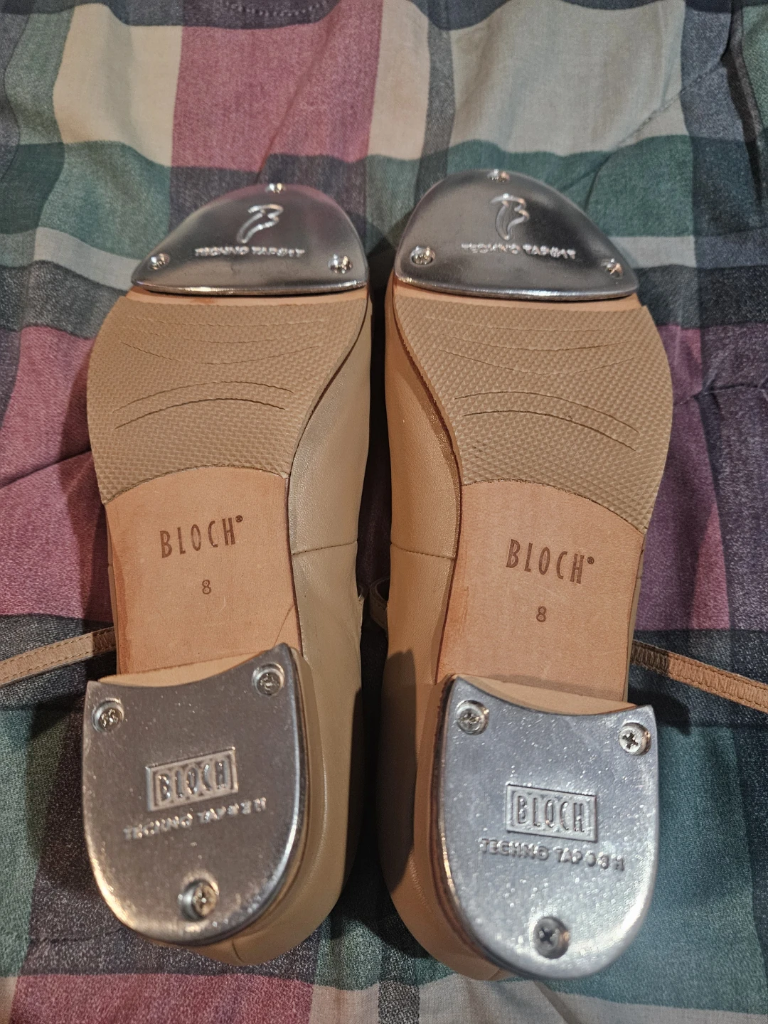Bloch Techno Tap Shoes Tan Size 8 - photo 2
