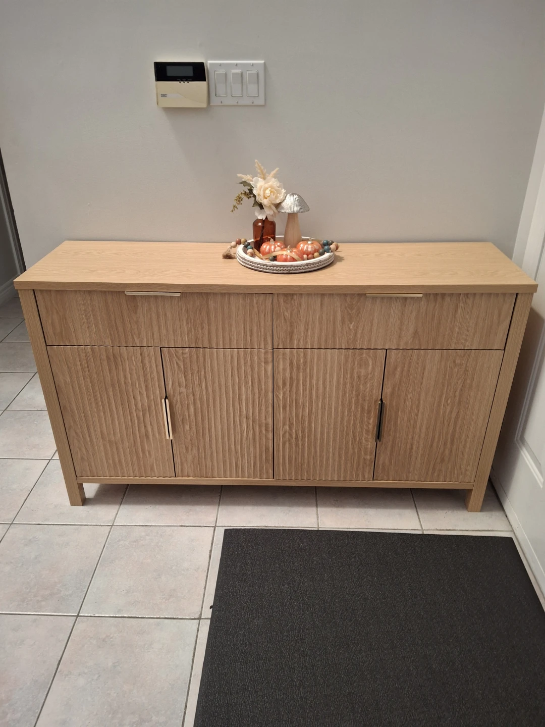 Light Oak Wood Sideboard Buffet